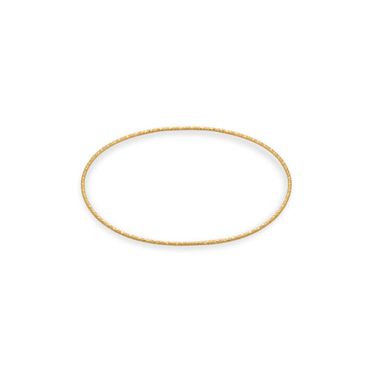 14/20 Gold Filled Diamond Cut Sparkle Wire Bangle Bracelet