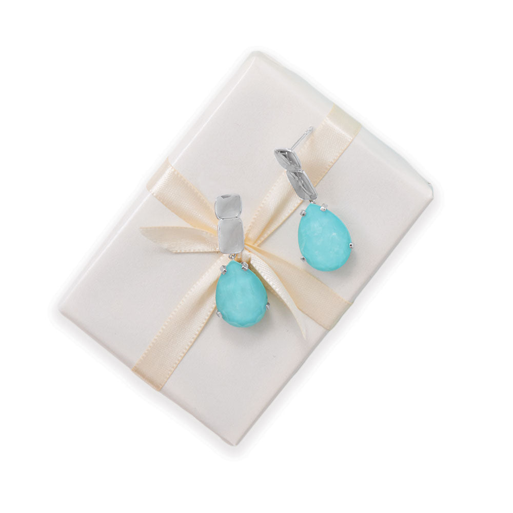 Turquoise Doublet Drop Earrings