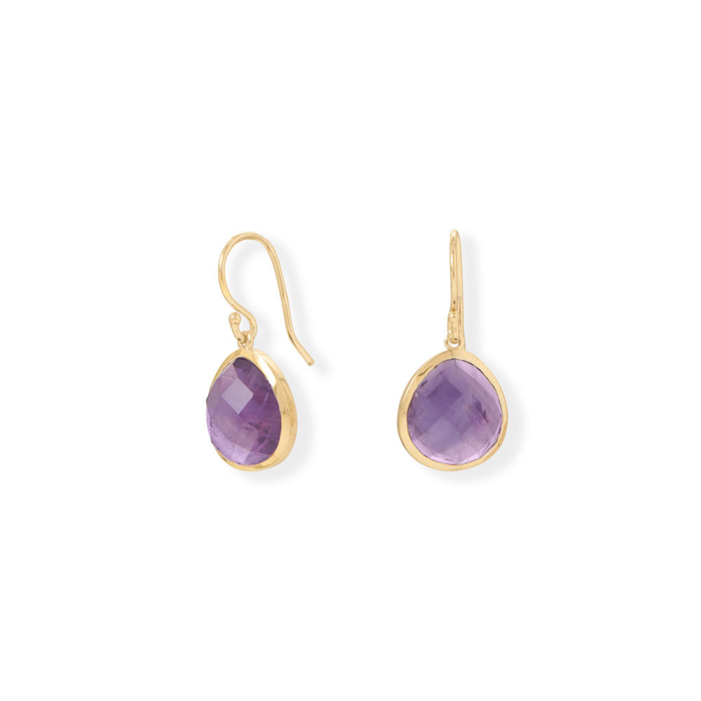 African Amethyst Earrings