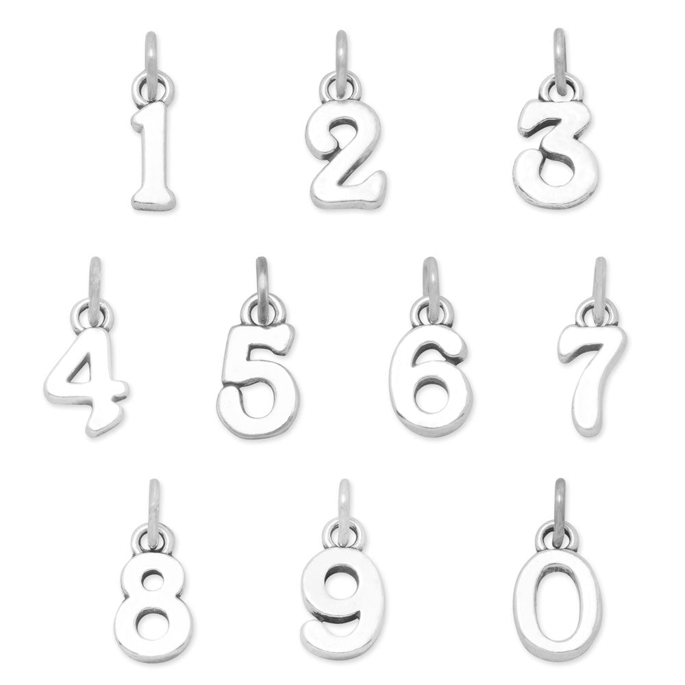 Oxidized Number Charms (-9)