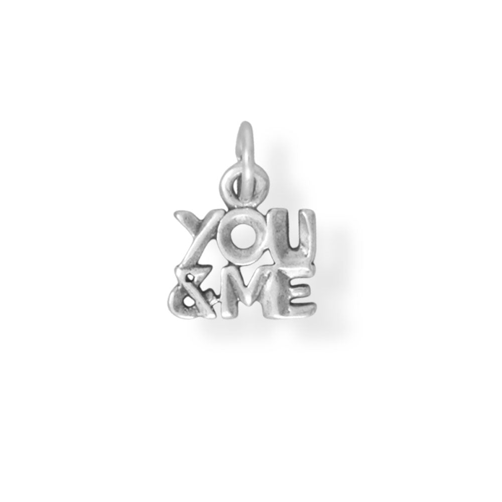 "YOU & ME" Sterling Silver Charm