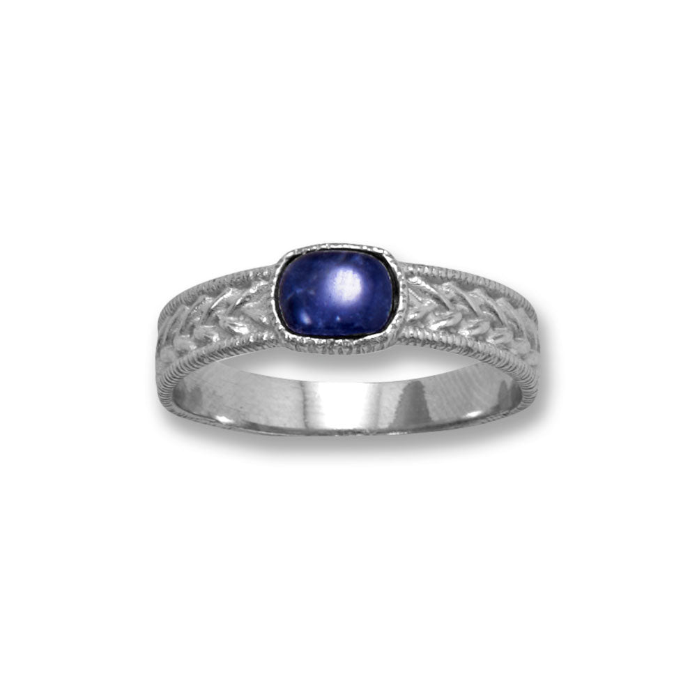 Woven Design Sodalite 925 Sterling Silver Ring - Sparks and Gem