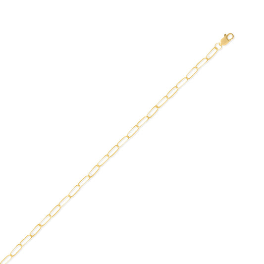 14/20 Gold Filled Small Long Cable Paperclip Chain (2.8mm) - Sparks and Gem