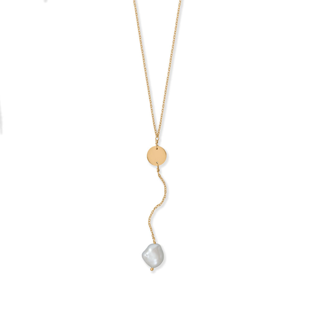 16" + 2" Pearl Drop Necklace